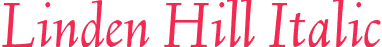 Linden Hill Italic